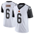 C.Bengals #6 Brian Cook Player White Color Rush Vapor Untouchable Limted Home Game Cooneas Stitched Jerseys
