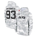 NY.Jets #93 David Onyemata Player Arctic Camo Salute to Service Pullover Hoodies Limited Game Cooneas Stitched Jerseys