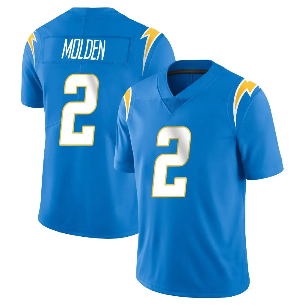 LA.Chargers #2 Elijah Molden Player Blue Limited Vapor Untouchable Home Game Stitched Jerseys