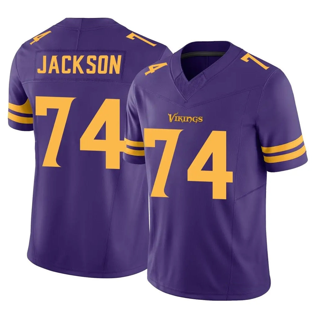 MN.Vikings #74 Donovan Jackson Player Purple Limited Alternate Vapor F.U.S.E. Home Game Cooneas Stitched Jerseys