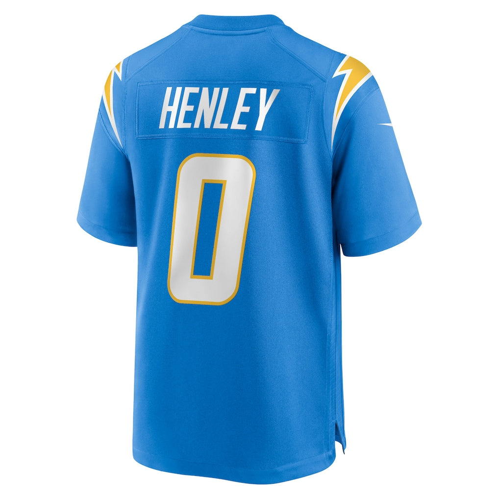 Cooneas LA.Chargers #0 Daiyan Henley Powder Blue Team Game Jersey