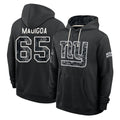 NY.Giants #65 Francis Mauigoa Player 2026 Black Logo Pullover Hoodies Limited Game Cooneas Stitched Jerseys