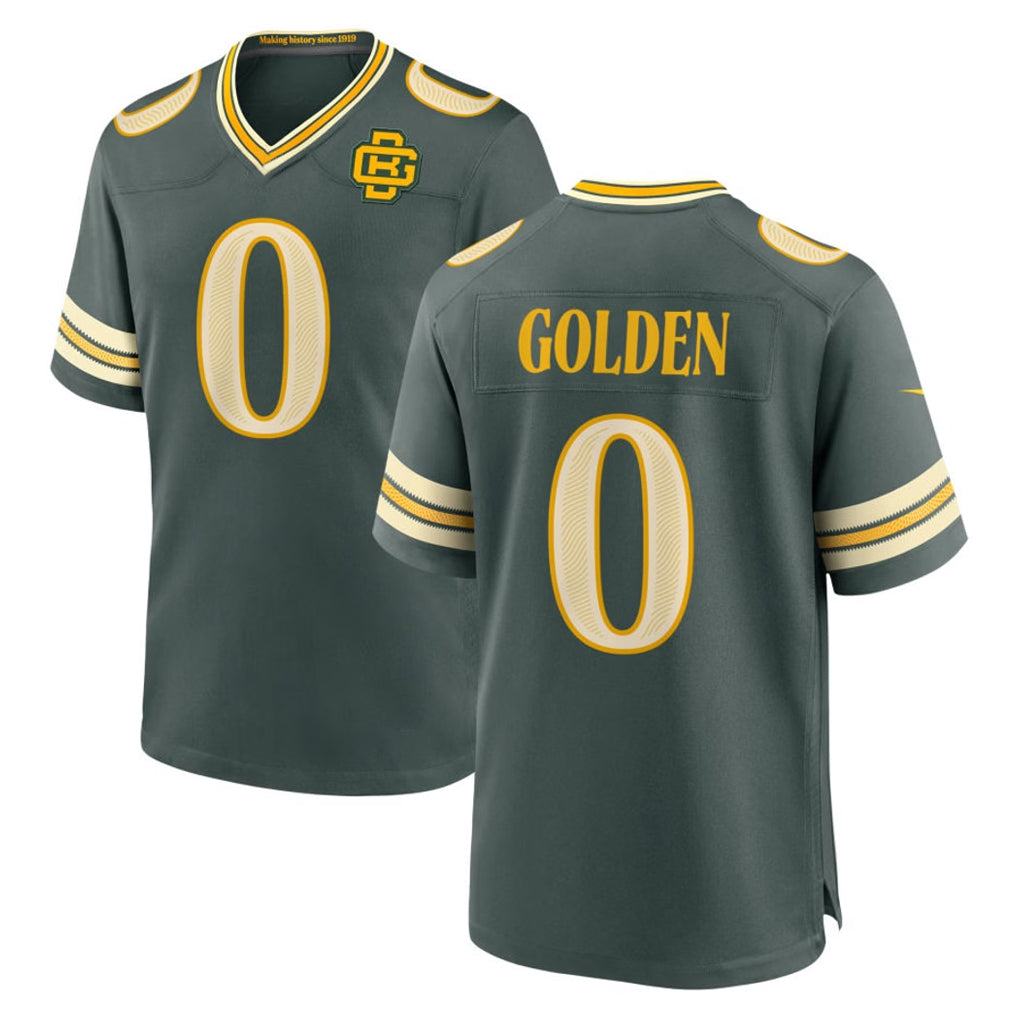 GB.Packers #0 Matthew Golden Player Green 2026 Rivalries Collection Home Game Cooneas Stitched Jerseys