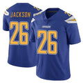 LA.Chargers #26 Donte Jackson Player Royal Limited Color Rush Vapor Untouchable Home Game Stitched Jerseys