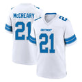 D.Lions #21 Roger McCreary Player White Alternate Home Game Cooneas Stitched Jerseys