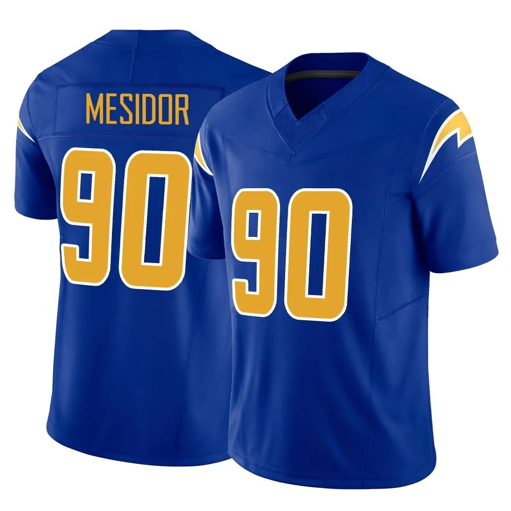 LA.Chargers #90 Akheem Mesidor Player Royal Limited Vapor F.U.S.E. Home Game Stitched Jerseys