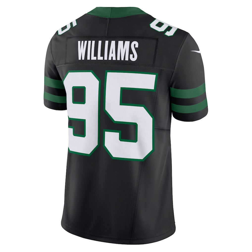 Cooneas NY.Jets #95 Quinnen Williams Legacy Black Alternate Vapor F.U.S.E. Limited Jersey