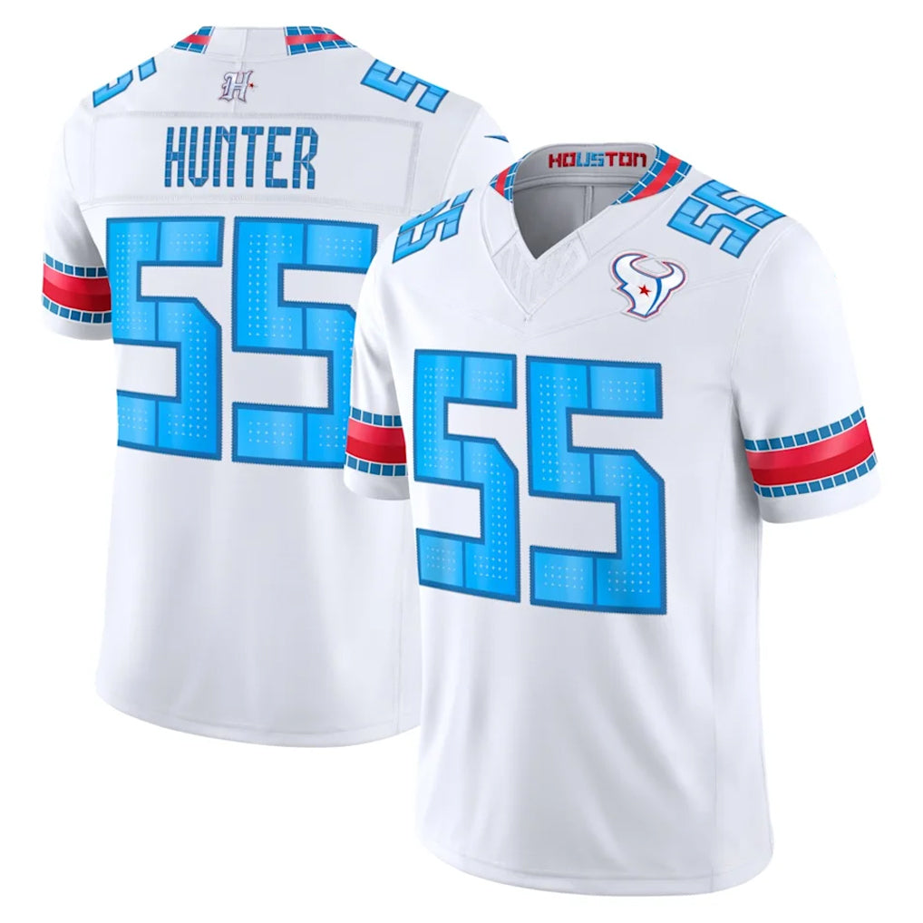 H.Texans #55 Danielle Hunter Player Whtie 2026 Rivalries Vapor Limited Home Game Cooneas Stitched jerseys