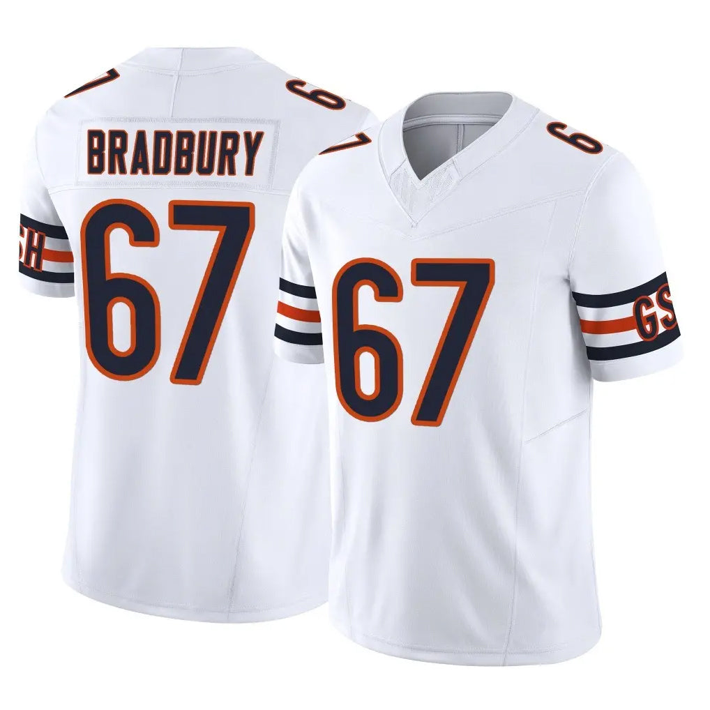 C.Bears #67 Garrett Bradbury Player White Vapor F.U.S.E. Limited Home Game Cooneas Stitched Jerseys