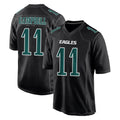 P.Eagles #11 Jihaad Campbell Player Carbon Black Fashion Home Game Cooneas Stitched Jerseys