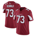A.Cardinals #73 Isaac Seumalo Player Cardinal Vapor Limited Home Game  Cooneas Stitched Jerseys