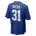 Cooneas NY.Giants #31 Matt Breida Royal Game Jersey