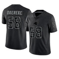 C.Panthers #58 Bobby Okereke Player Black Limited Reflective Game Cooneas Stitched Jerseys