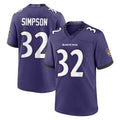 B.Ravens #32 Trenton Simpson Player Purple Limited Home Game Cooneas Stitched Jerseys