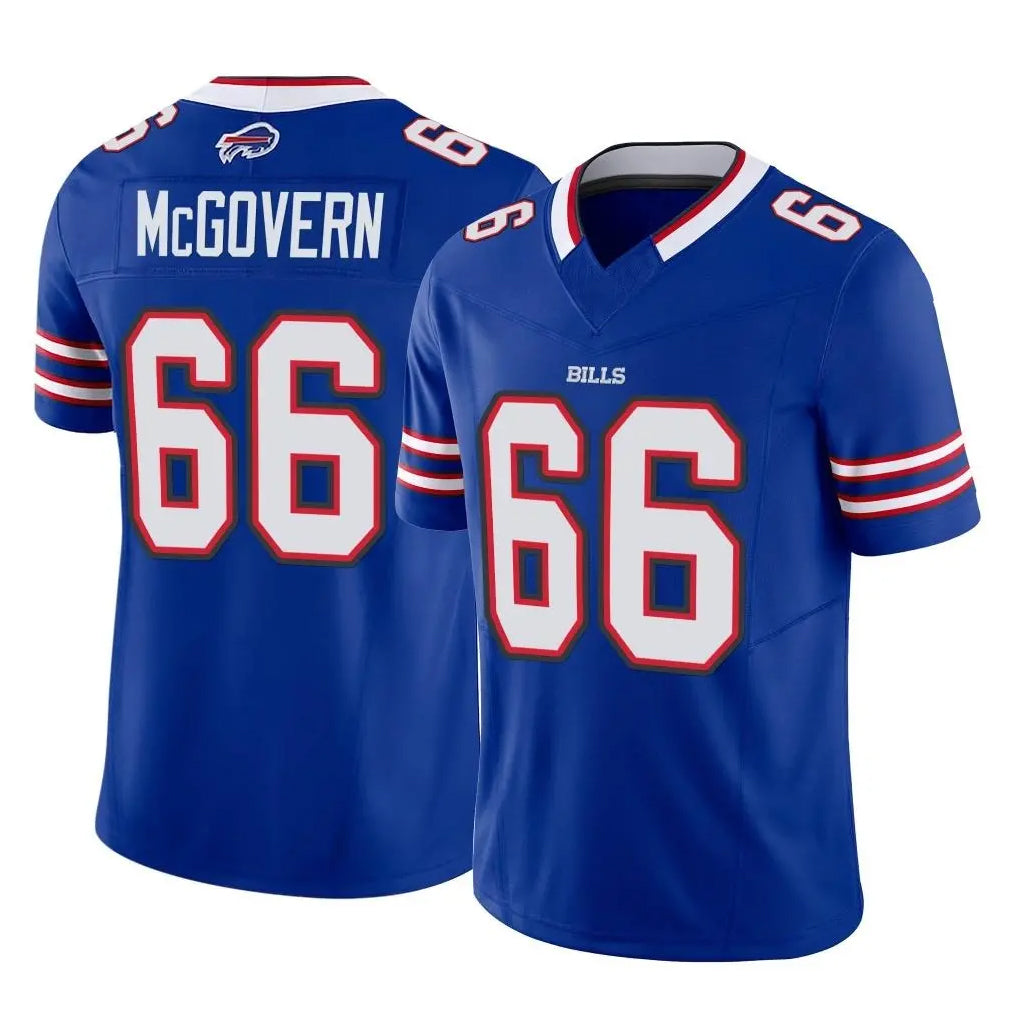 B.Bills #66 Connor McGovern Player Royal Vapor F.U.S.E. Limited Home Game Cooneas Stitched Jerseys