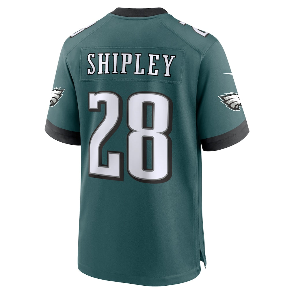 Cooneas P.Eagles #28 Will Shipley Midnight Green Team Game Jersey