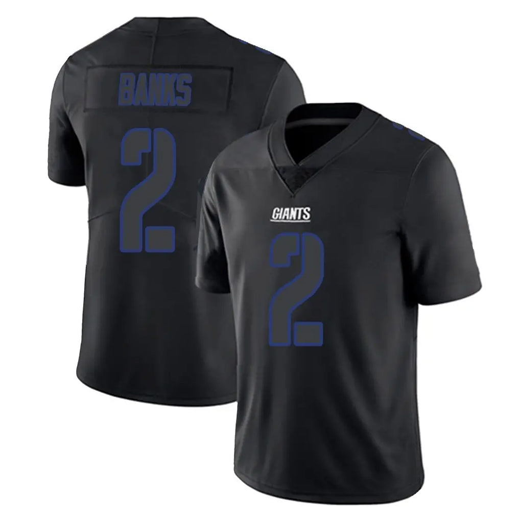 NY.Giants #2 Deonte Banks Player Black Impact Limited Home Game Cooneas Stitched Jerseys