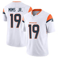 D.Broncos #19 Marvin Mims Jr. Player White Limited Vapor F.U.S.E. Home Game Cooneas Stitched Jerseys