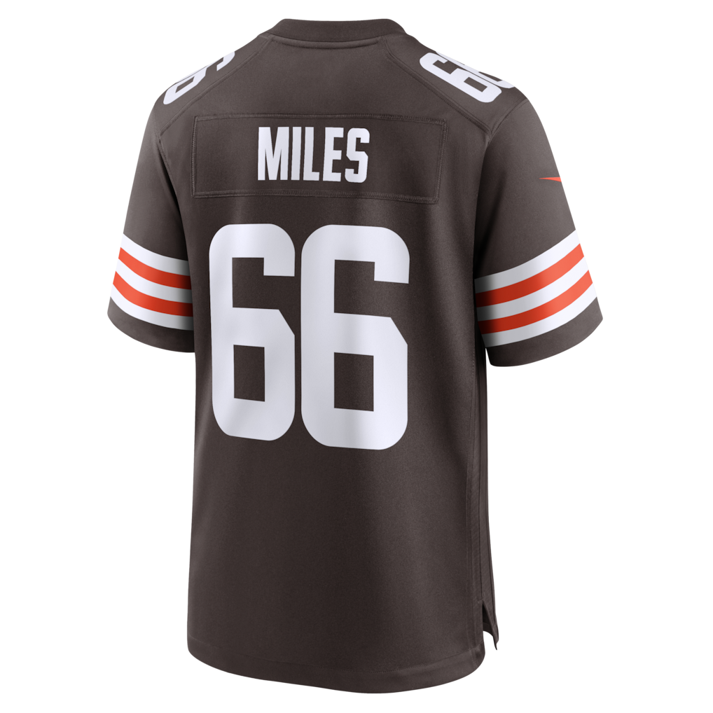 Cooneas C.Browns #66 Joshua Miles Brown Team Game Jersey