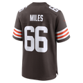 Cooneas C.Browns #66 Joshua Miles Brown Team Game Jersey