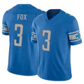 D.Lions #3 Jack Fox Player Blue Vapor F.U.S.E. Limited Home Game Cooneas Stitched Jerseys