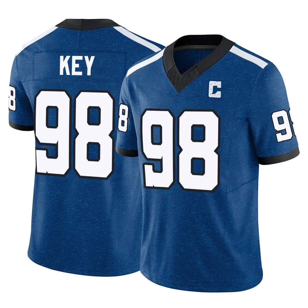 IN.Colts #98 Arden Key Player Royal Limited Indiana Nights Alternate Vapor F.U.S.E. Home Game Cooneas Stitched Jerseys