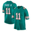 M.Dolphins #11 Dante Trader Jr. Player Aqua Alternate Home Game Cooneas Stitched Jerseys