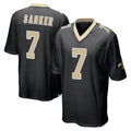 NO.Saints #7 Jonas Sanker Player Black Home Game Cooneas Stitched Jerseys