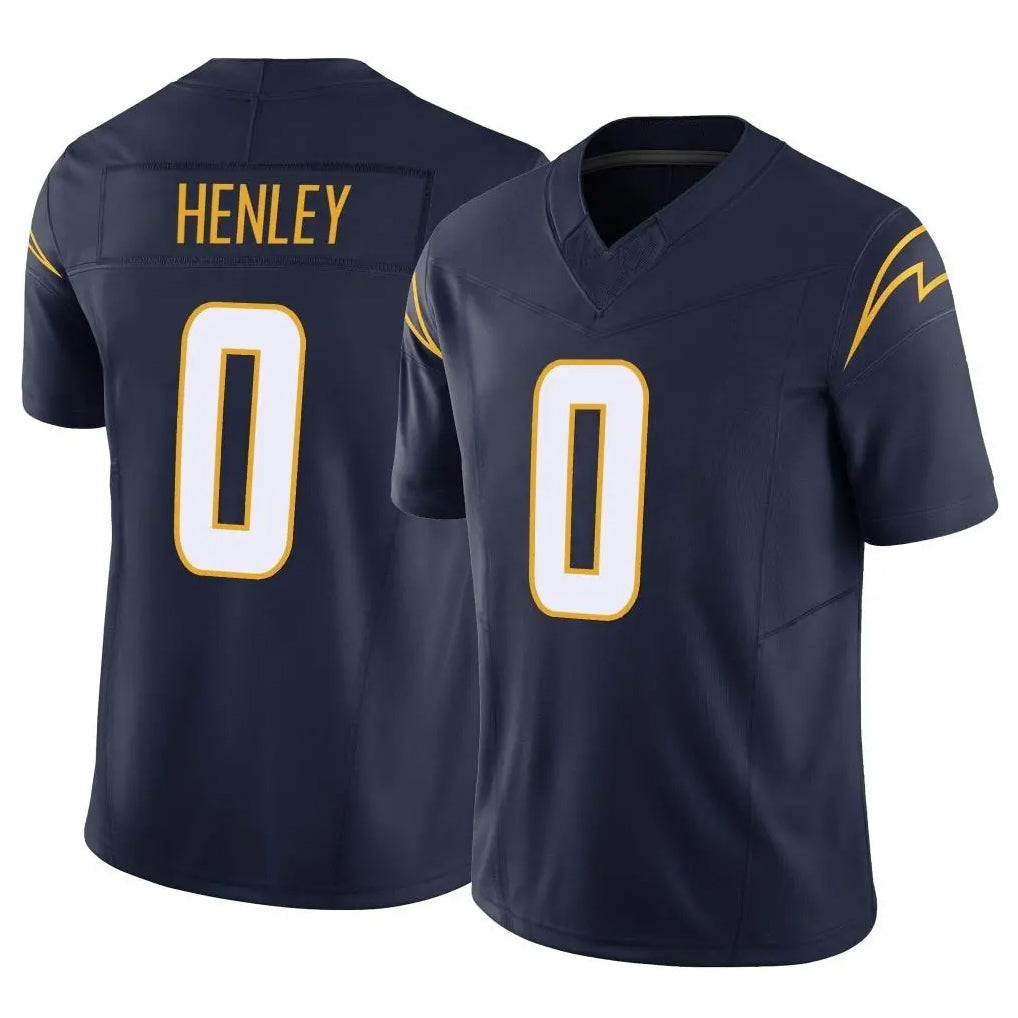 LA.Chargers #0 Daiyan Henley Player Navy Limited Vapor F.U.S.E. Home Game Stitched Jerseys