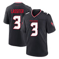 H.Texans #3 Kamari Lassiter Player Navy Team Home Game Cooneas Stitched Jerseys