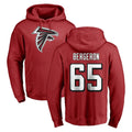 A.Falcons #65 Matthew Bergeron Player Red Pullover Hoodies Home Game Cooneas Stitched Jerseys