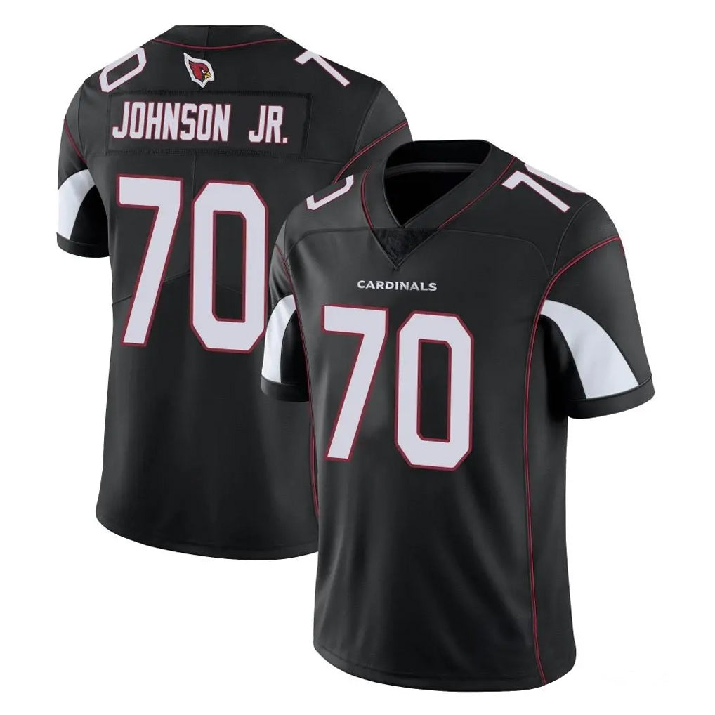 A.Cardinals #70 Paris Johnson Jr. Player Black Vapor Limited Home Game Cooneas Stitched Jerseys