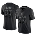 C.Browns #55 Spencer Fano Player Black Reflective Home Game Cooneas Stitched Jerseys