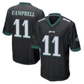 P.Eagles #11 Jihaad Campbell Player Black Home Game Cooneas Stitched Jerseys