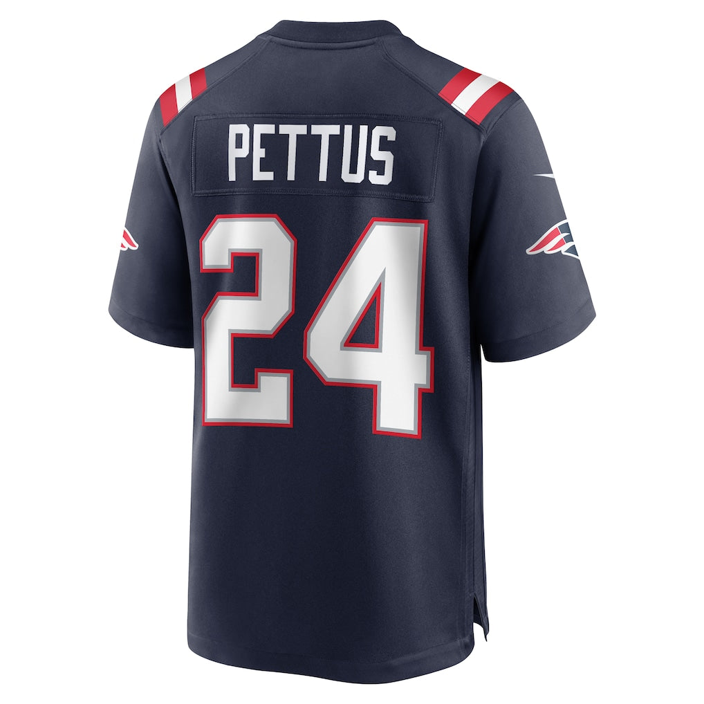 Cooneas NE.Patriots #24 Dell Pettus Navy Game Retired Player Jersey