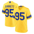 LA.Rams #95 Myles Garrett Player Gold Classic Sol Home Game Cooneas Stitched Jerseys