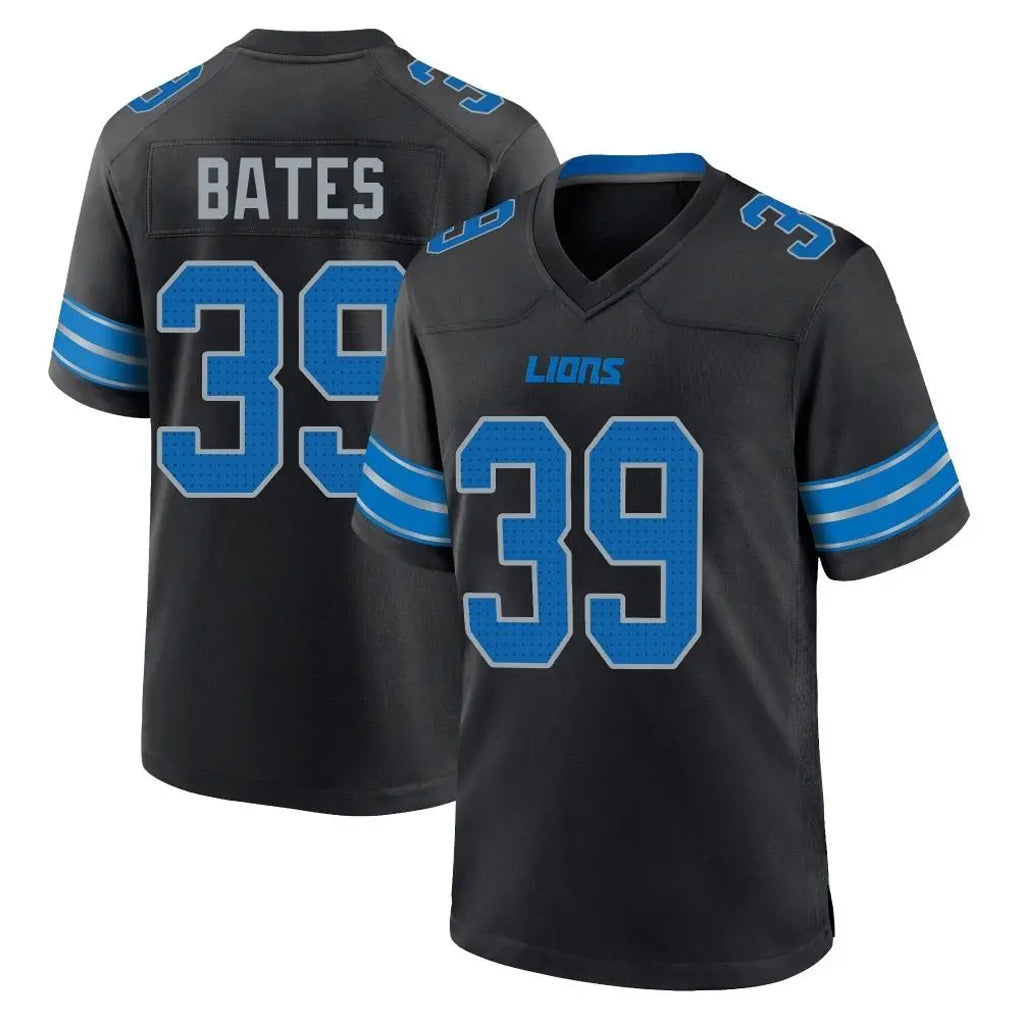 D.Lions #39 Jake Bates Player Black Alternate Home Game Cooneas Stitched Jerseys
