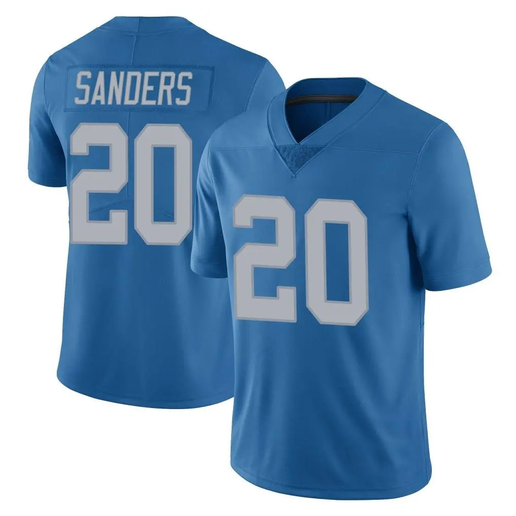 D.Lions #20 Barry Sanders Player Blue Limited Throwback Vapor Untouchable Cooneas Stitched Jerseys