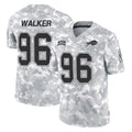 B.Bills #96 Deone Walker Player Arctic Camo Salute to Service Limited Game Cooneas Stitched Jerseys