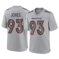 D.Broncos #93 D.J. Jones Player Gray Atmosphere Fashion Limited Game Cooneas Stitched Jerseys