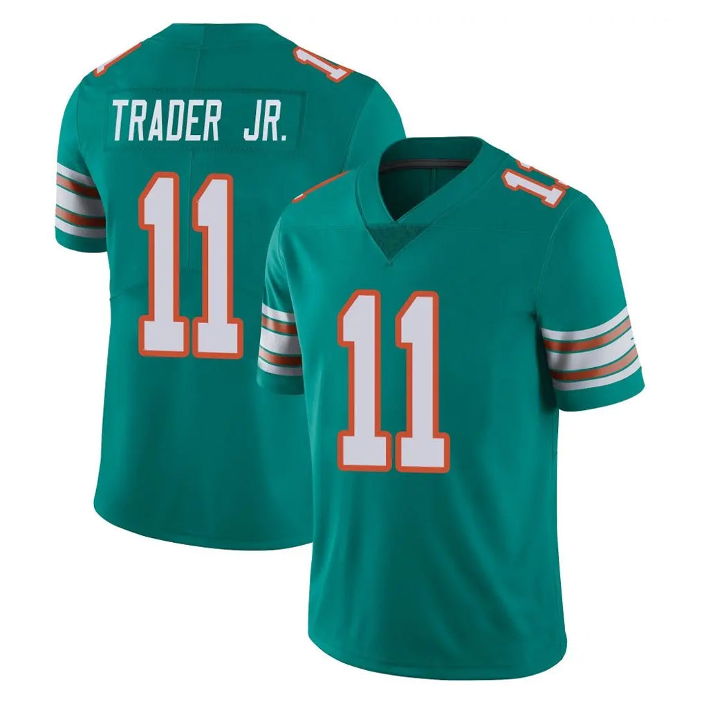 M.Dolphins #11 Dante Trader Jr. Player Aqua Limited Alternate Vapor Untouchable Home Game Cooneas Stitched Jerseys