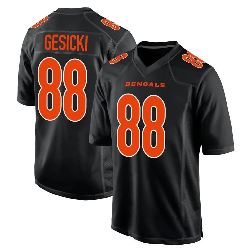 C.Bengals #88 Mike Gesicki Player Black Fashion Game Cooneas Stitched Jerseys