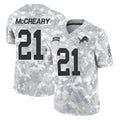 D.Lions #21 Roger McCreary Player Arctic Camo Salute To Service Limited Cooneas Stitched Jerseys