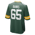 Cooneas GB.Packers #65 Aaron Banks Green Team Game Jersey