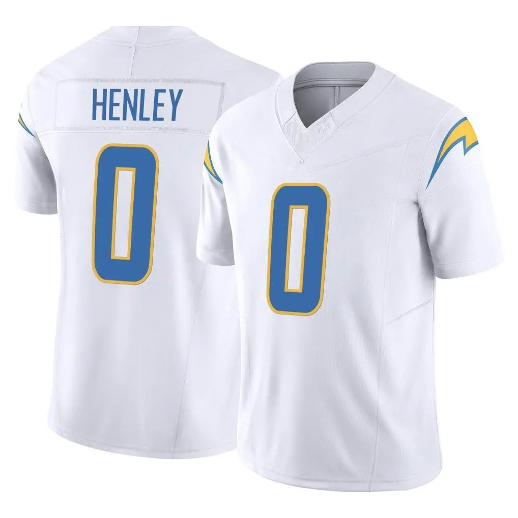 LA.Chargers #0 Daiyan Henley Player White Limited Vapor F.U.S.E. Home Game Stitched Jerseys