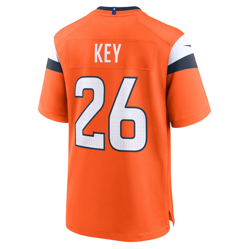 Cooneas D.Broncos #26 Devon Key Orange Team Game Jersey
