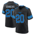 D.Lions #20 Barry Sanders Player Black Alternate Home Game Cooneas Stitched Jerseys