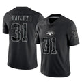 NY.Jets #31 David Bailey Player Stealth Black Limited Reflective Home Game Cooneas Stitched Jerseys