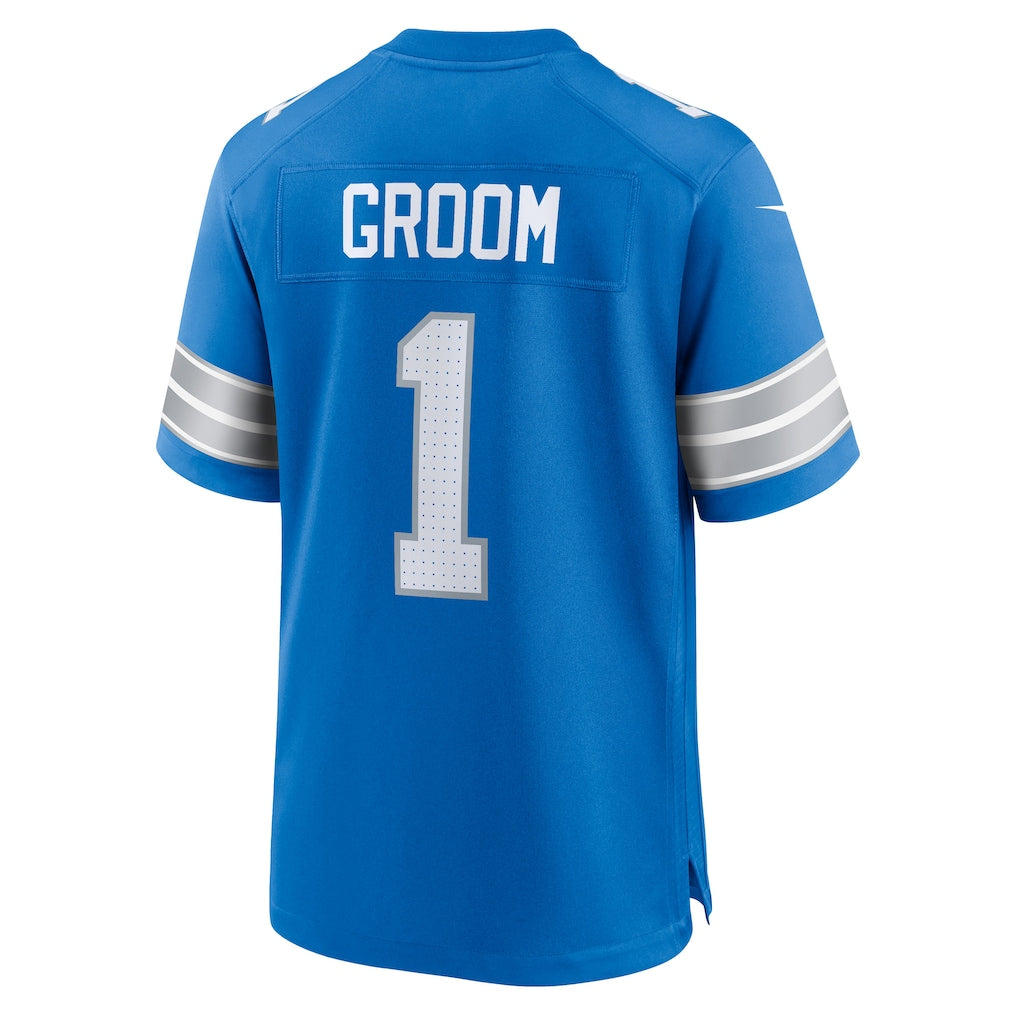 Cooneas D.Lions #1 Groom Blue Team Game Jersey