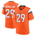 D.Broncos #29 Ja'Quan McMillian Player Orange Home Game Cooneas Stitched Jerseys